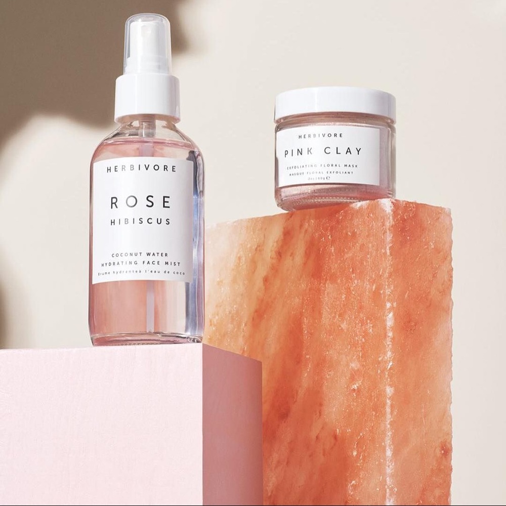 Herbivore Clay Mask & Rose Hibiscus Face Mist